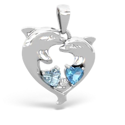 matching pendants - Dolphin Heart