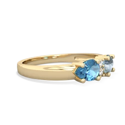 Aquamarine Pear Bowtie 14K Yellow Gold ring R0865