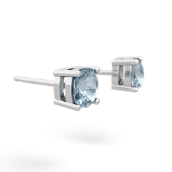 aquamarine stud earrings