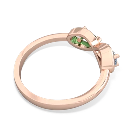 Aquamarine Infinity 14K Rose Gold ring R5050