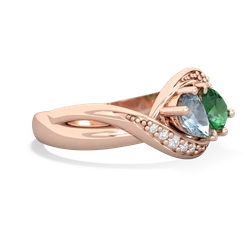 Aquamarine Summer Winds 14K Rose Gold ring R5342