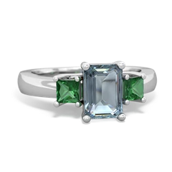 similar item - Three Stone Emerald-cut Trellis