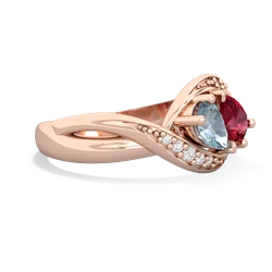 Aquamarine Summer Winds 14K Rose Gold ring R5342