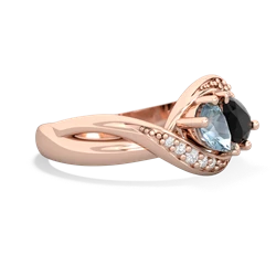 Aquamarine Summer Winds 14K Rose Gold ring R5342