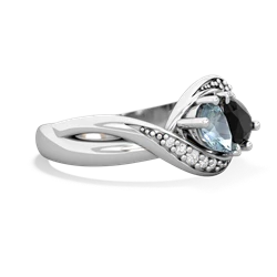 Aquamarine Summer Winds 14K White Gold ring R5342