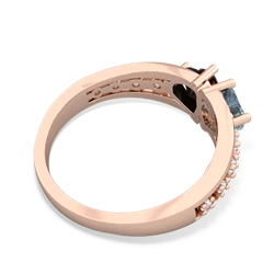 Aquamarine Heart To Heart 14K Rose Gold ring R3342