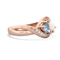 Aquamarine Summer Winds 14K Rose Gold ring R5342