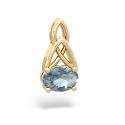 aquamarine celtic pendants