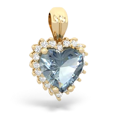 aquamarine love pendants