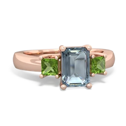 similar item - Three Stone Emerald-cut Trellis