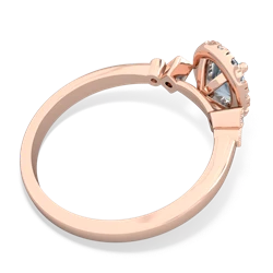 aquamarine halo rings