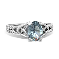 matching engagment rings - Celtic Knot 8x6 Oval Engagement