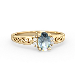 matching rings - Filligree Scroll Oval