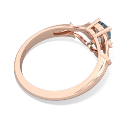 Aquamarine Precious Pear 14K Rose Gold ring R0826