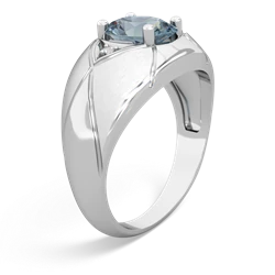 Aquamarine Men's Crossroads 14K White Gold ring R0361