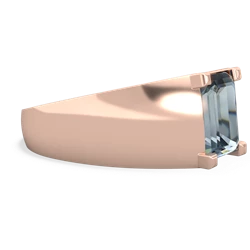 Thumbnail for Aquamarine Men's 14K Rose Gold ring R1836 - side view