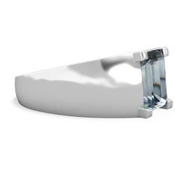 Aquamarine Men's 14K White Gold ring R1836