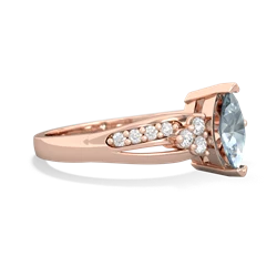 Aquamarine Royal Marquise 14K Rose Gold ring R2343