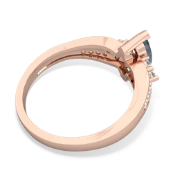 Aquamarine Royal Marquise 14K Rose Gold ring R2343