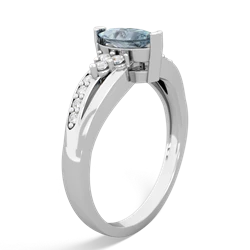 Aquamarine Royal Marquise 14K White Gold ring R2343