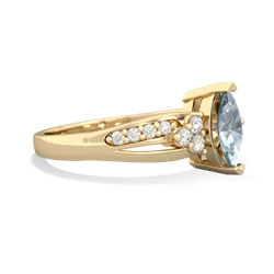 Aquamarine Royal Marquise 14K Yellow Gold ring R2343