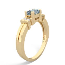 aquamarine modern rings