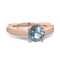 Aquamarine Renaissance 14K Rose Gold ring R27806RD