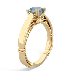 Aquamarine Renaissance 14K Yellow Gold ring R27806RD