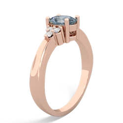 Aquamarine Simply Elegant 14K Rose Gold ring R2113