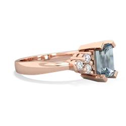 Aquamarine Timeless Classic 14K Rose Gold ring R2591