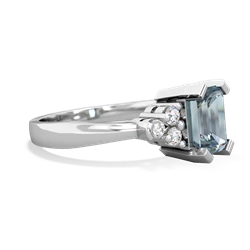 Aquamarine Timeless Classic 14K White Gold ring R2591