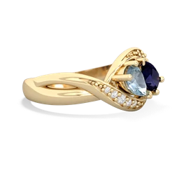 Aquamarine Summer Winds 14K Yellow Gold ring R5342