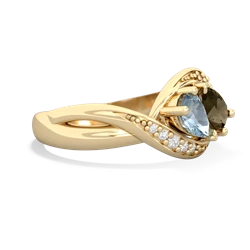 Aquamarine Summer Winds 14K Yellow Gold ring R5342