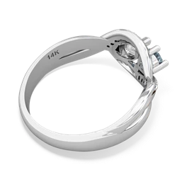 Aquamarine Summer Winds 14K White Gold ring R5342