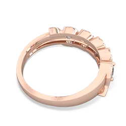 Aquamarine Anniversary Band 14K Rose Gold ring R2089