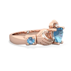 Pink Tourmaline Claddagh Keepsake 14K Rose Gold ring R5245