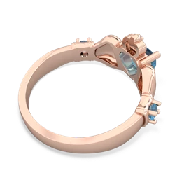 Alexandrite Claddagh Keepsake 14K Rose Gold ring R5245