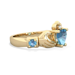 Alexandrite Claddagh Keepsake 14K Yellow Gold ring R5245