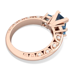 Onyx Eternal Embrace Engagement 14K Rose Gold ring C2001