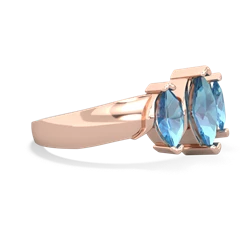 Emerald Three Peeks 14K Rose Gold ring R2433