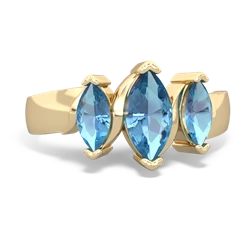 Alexandrite Three Peeks 14K Yellow Gold ring R2433