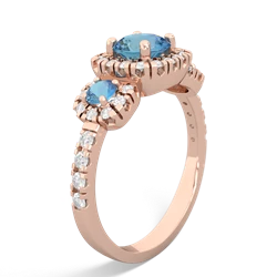 Pink Tourmaline Regal Halo 14K Rose Gold ring R5350