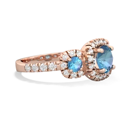 Pink Tourmaline Regal Halo 14K Rose Gold ring R5350