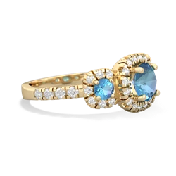 Opal Regal Halo 14K Yellow Gold ring R5350