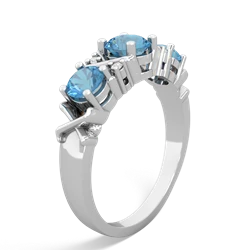 Alexandrite Hugs And Kisses 14K White Gold ring R5016