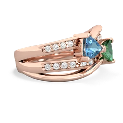 Blue Topaz Bowtie 14K Rose Gold ring R2360