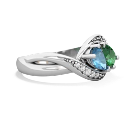 Blue Topaz Summer Winds 14K White Gold ring R5342