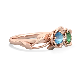 Blue Topaz Rose Garden 14K Rose Gold ring R5510