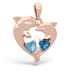 matching pendants - Dolphin Heart
