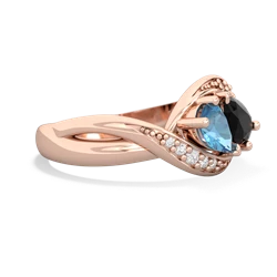 Blue Topaz Summer Winds 14K Rose Gold ring R5342